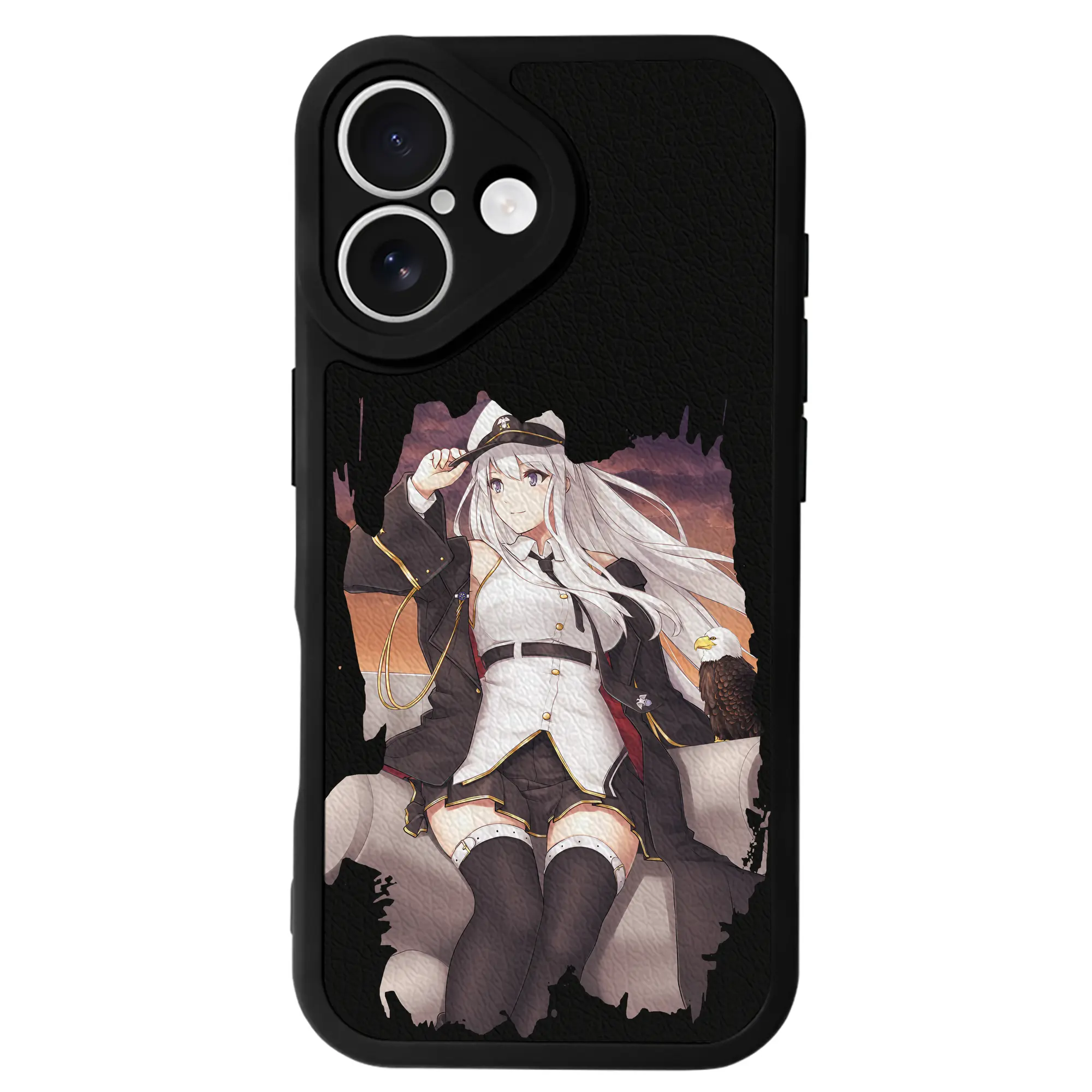 アズールレーン グッズ,エンタープライズ - IPhone 16シリーズ対応 ・ シリコンスマホケース ・ レザー調 ・ 高精度フィット ・ 耐衝撃 ・ ワイヤレス充電対応 ・ 精密カット